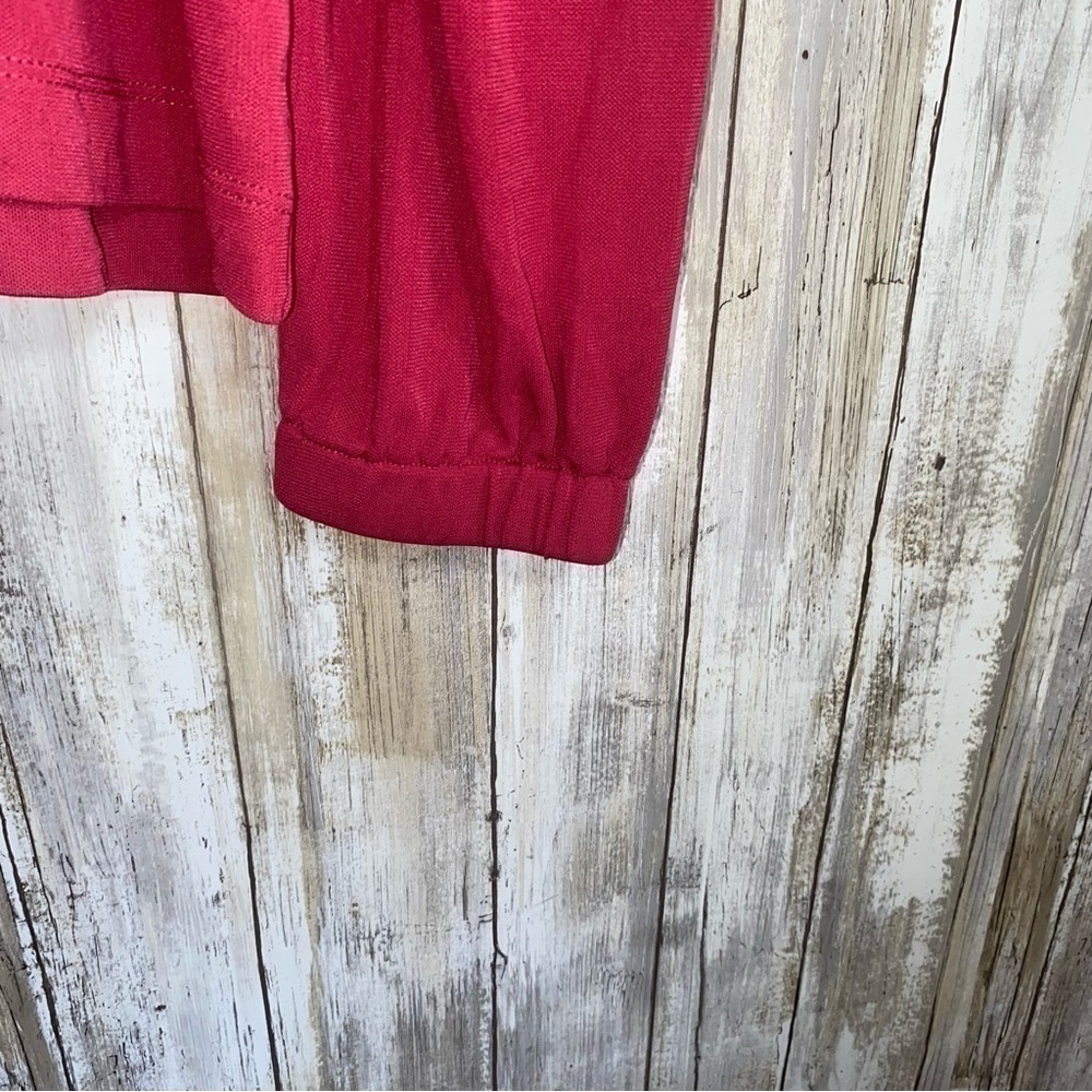 White House Black Market Red Knit Off The Shoulder Blouse - Picture 5 of 6